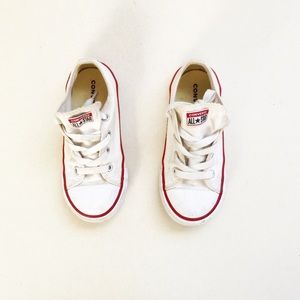 White Converse All Stars Size 10